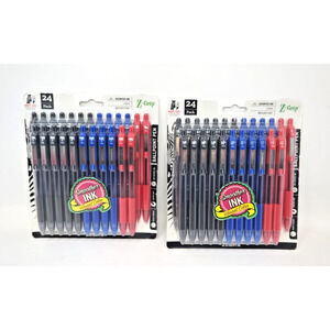 ‎Zebra Pen Ballpoint - Bulk Pack Of 24 Count 2 Pack of 24 Black Blue Red Medium